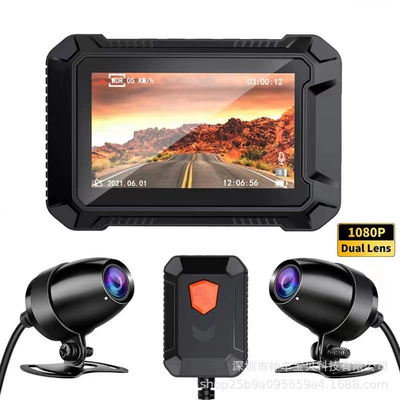 M01 Motorcycle Driving Recorder HD Motorcycle driving recorder - m1f-has-screen-wifi