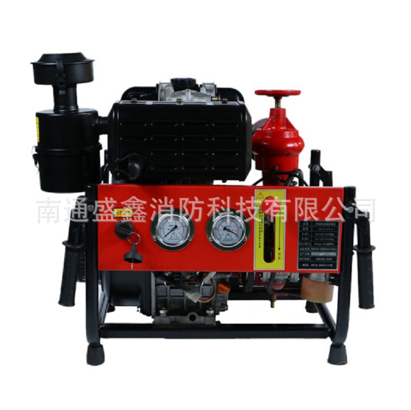 手抬机动 消防泵JBC5.0/8.7 13马力柴油机动力双缸风冷抽水泵
