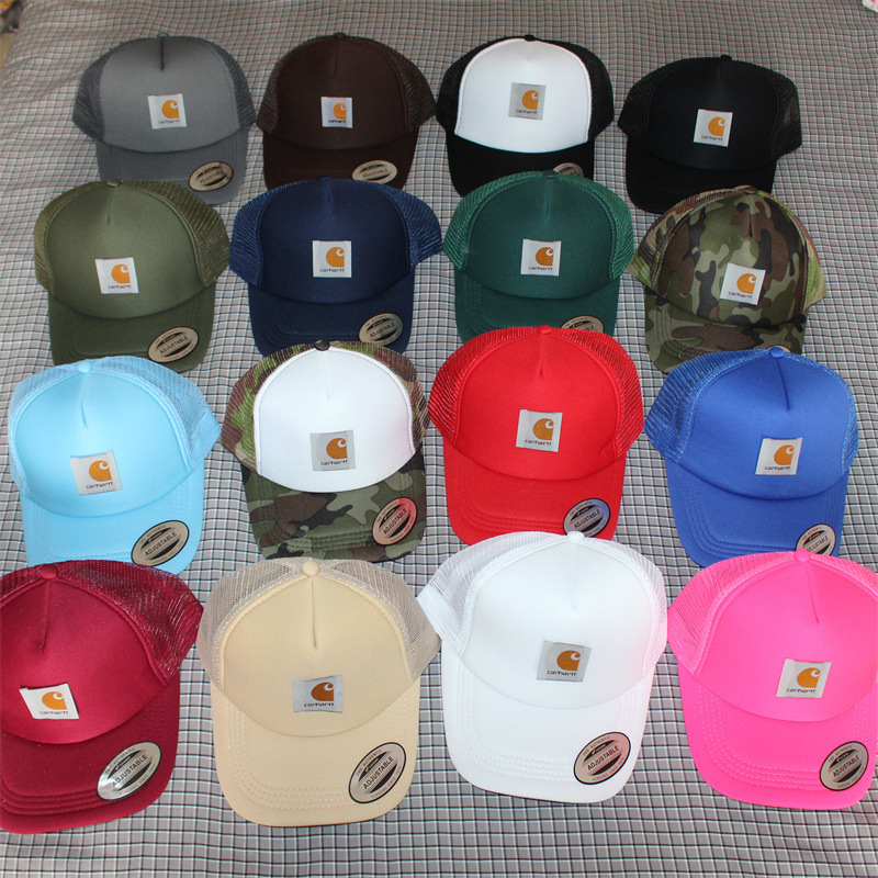 Spring and summer breathable net cap truck cap solid color matching foreign trade simple Spring and summer breathable net cap truck cap solid color matching foreign trade simple