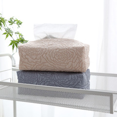 ins風壓花褶皺浮雕紙巾盒客廳餐廳書房家用立體紙巾袋車用抽紙盒