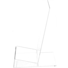 定制亚克力透明L形一体热弯展示架用于书籍烹饪书乐谱相册手机平