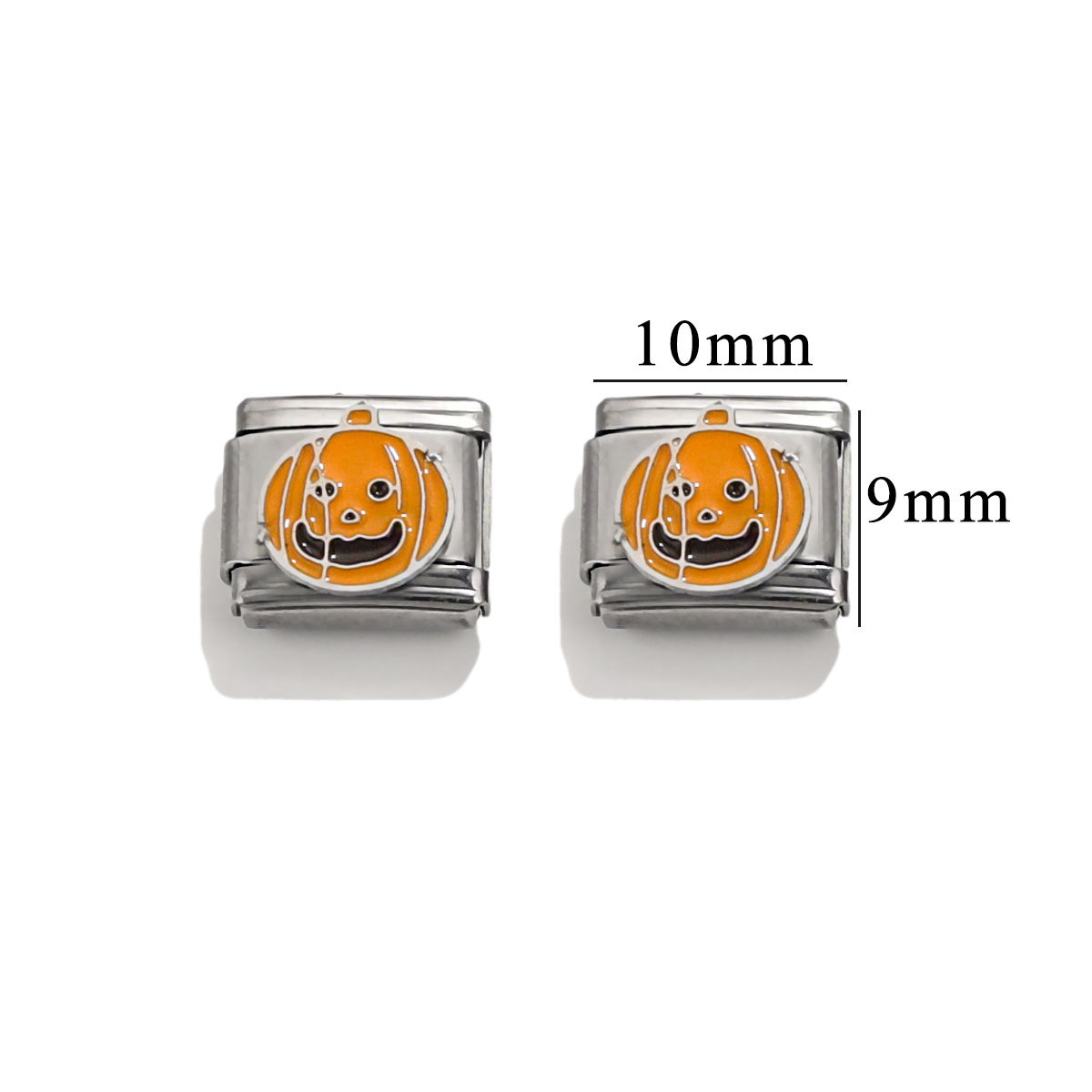 Titanio acero amor estampado patrón de goteo de aceite DIY pulsera de módulo italiano pulsera de encanto italiano