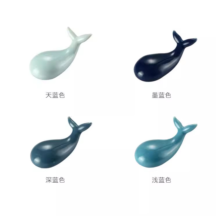 Creativo lindo de cerámica hogar ballena palillos titular personalizado palillos titular almohada cuchara titular vajilla Mesa
