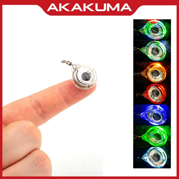 Night Fishing Fish Eye Fishing Light Colorful Light LED Underwater Fish Light Small Portable Button Fish Light