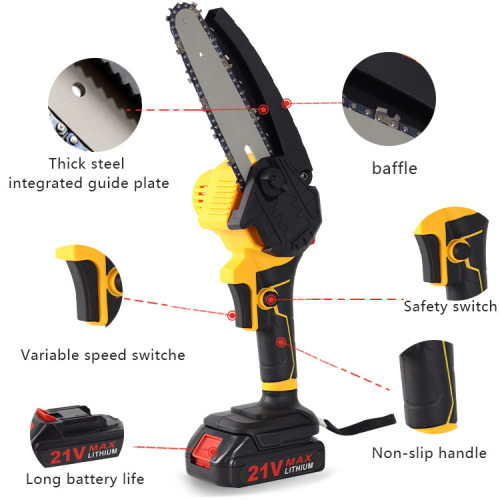 8-inch brushed corded pruning saw wireless logging saw orchard trimming lithium battery chainsaw handheld chainsaw