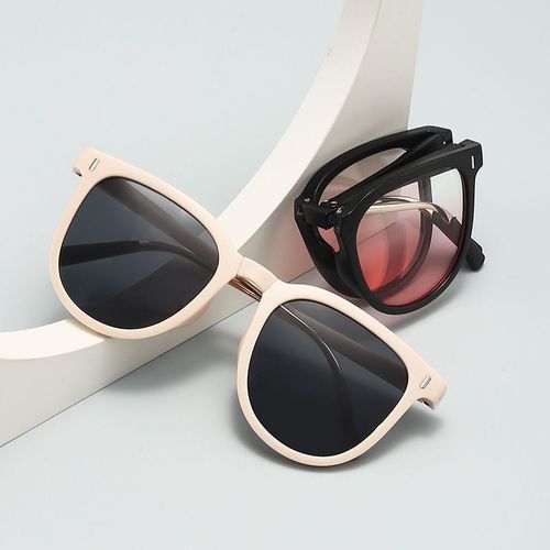 Women's High-End Foldable Sunglasses for Outdoor Sun Protection, Strong UV and Bright Light Blocking, Perfect for Driving
