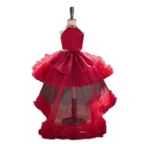 Розовое милое детское осеннее платье, наряд маленькой принцессы, А-силуэт