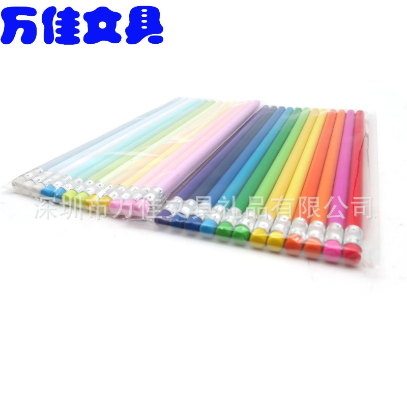 Light short pencil, hexagonal set, wide color palette, 5 pieces