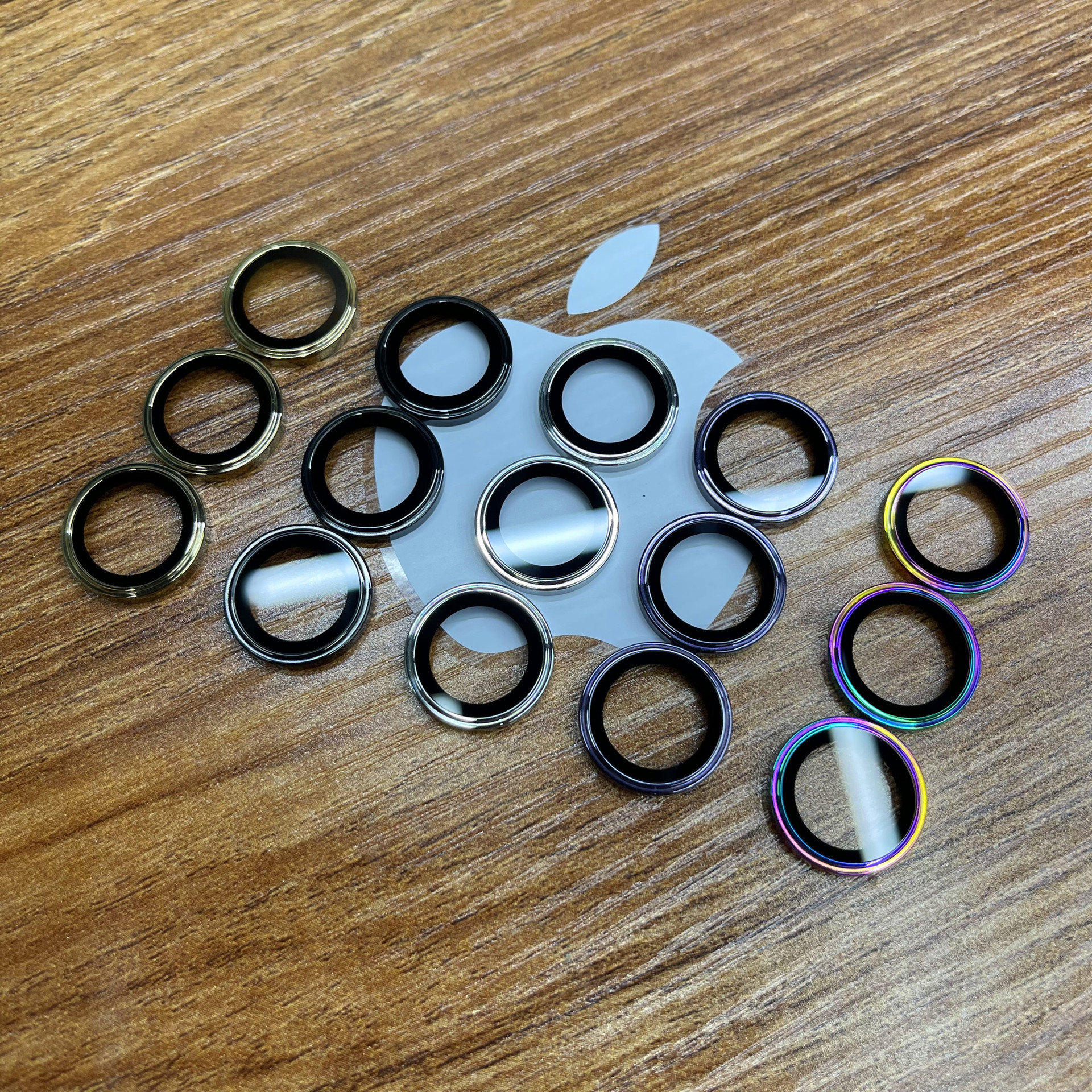 Aplicable a las etiquetas engomadas de la lente del teléfono móvil de Apple iPhone14promax Eagle Eye lente Acero inoxidable iPhone13promax