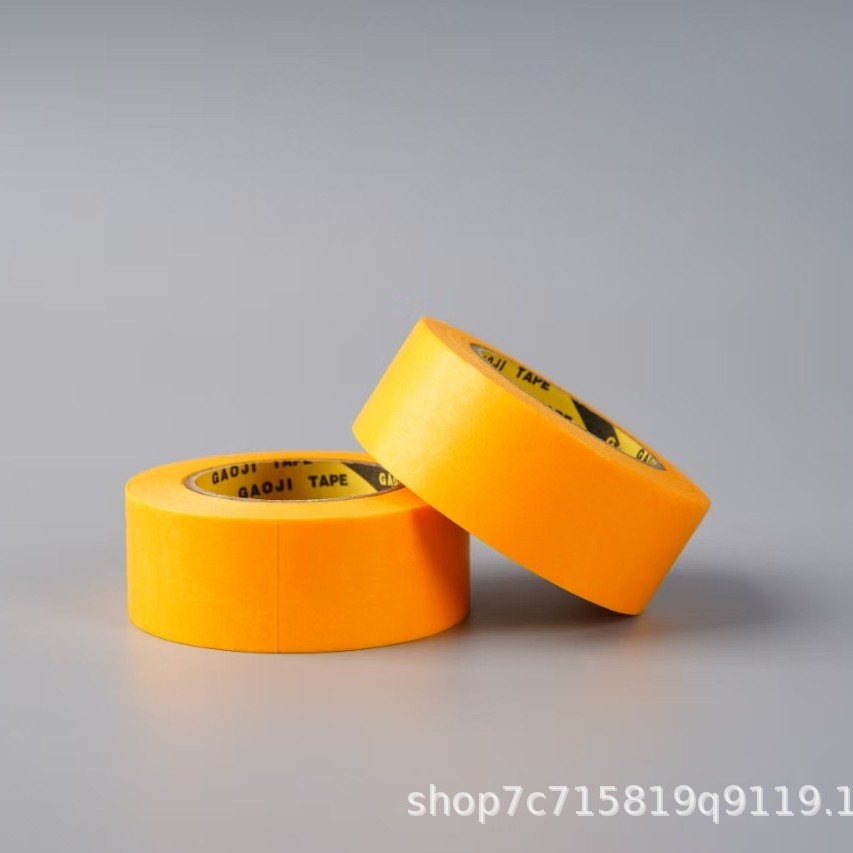Cinta de papel de separación de color adhesivo alto papel adhesivo débil papel verde papel de enmascaramiento amarillo