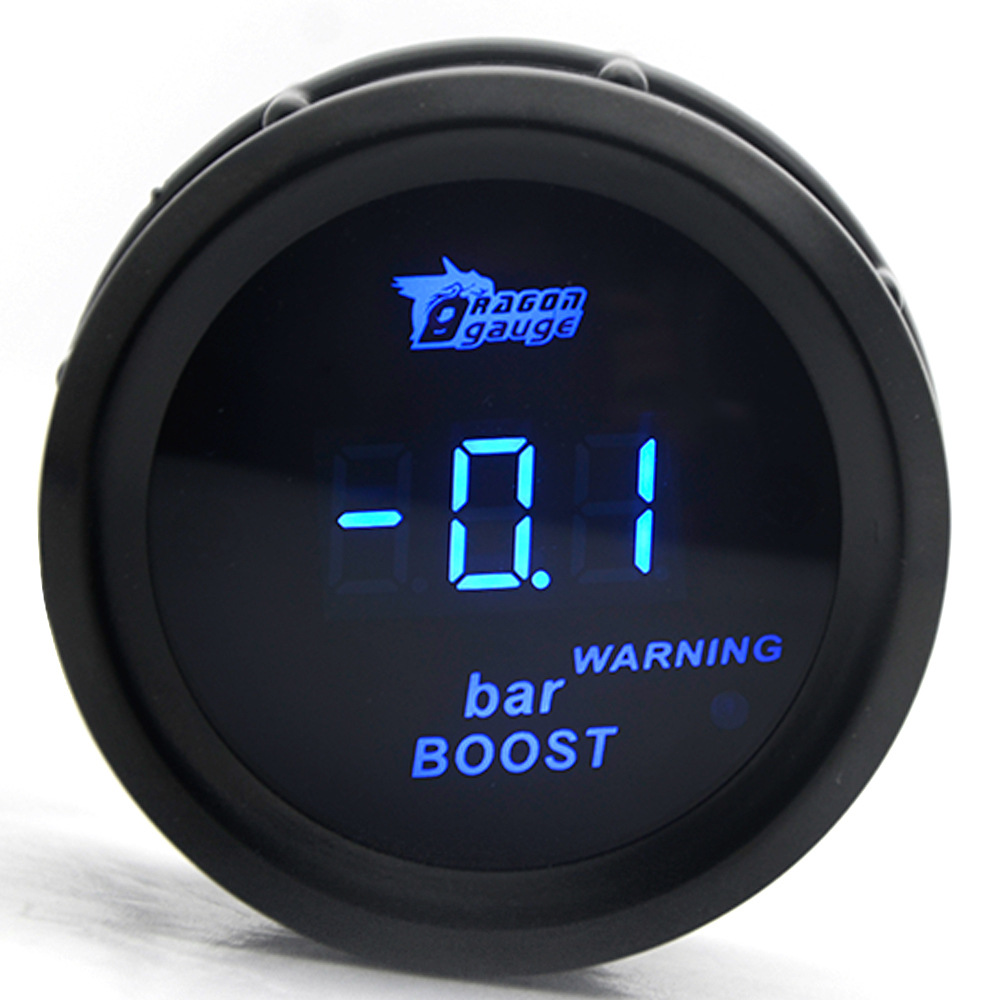 Qìchē 52MM Car Modified Digital Display 12V Blue Light Car Meter Turbo Water Temp (automobile instrument) - boost-gauge-bar