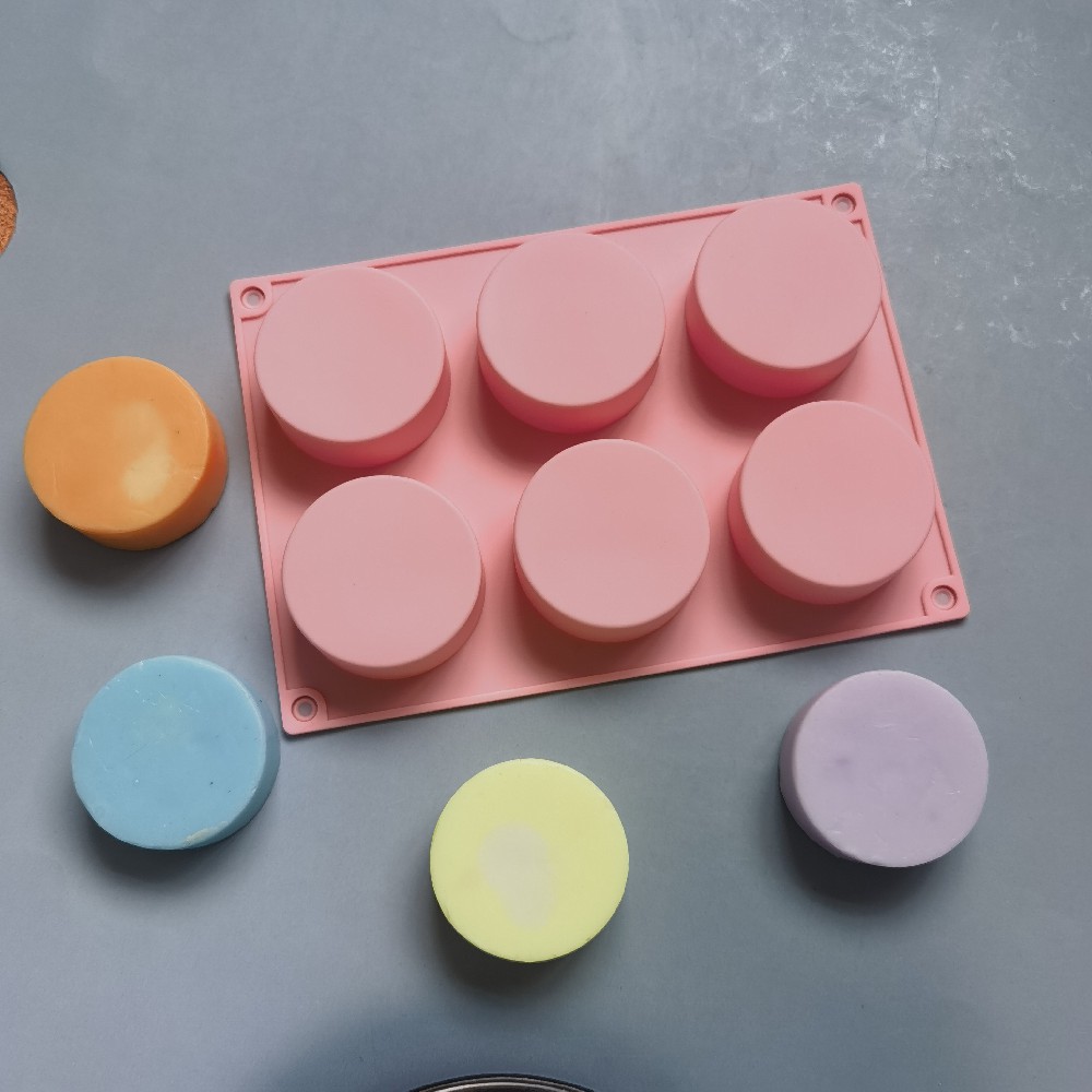 6 columnas pequeñas 154 molde de silicona pastel helado pudín molde de postre jabón utensilios