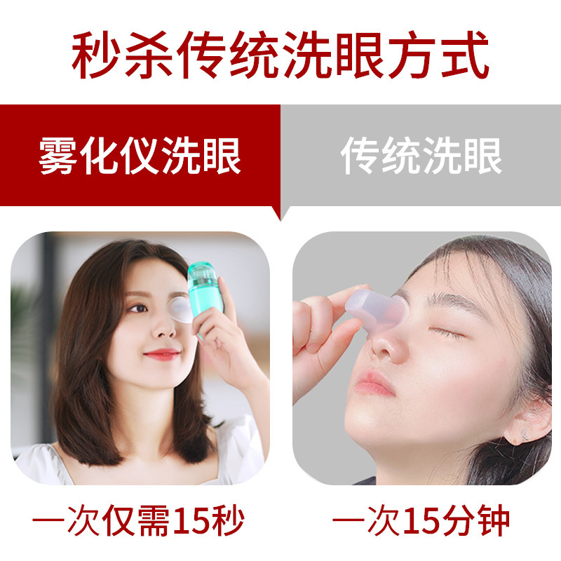 ナノ霧化潤眼器洗眼噴霧器眼部乾燥渋加湿器家庭用携帯美目顔補水器|undefined