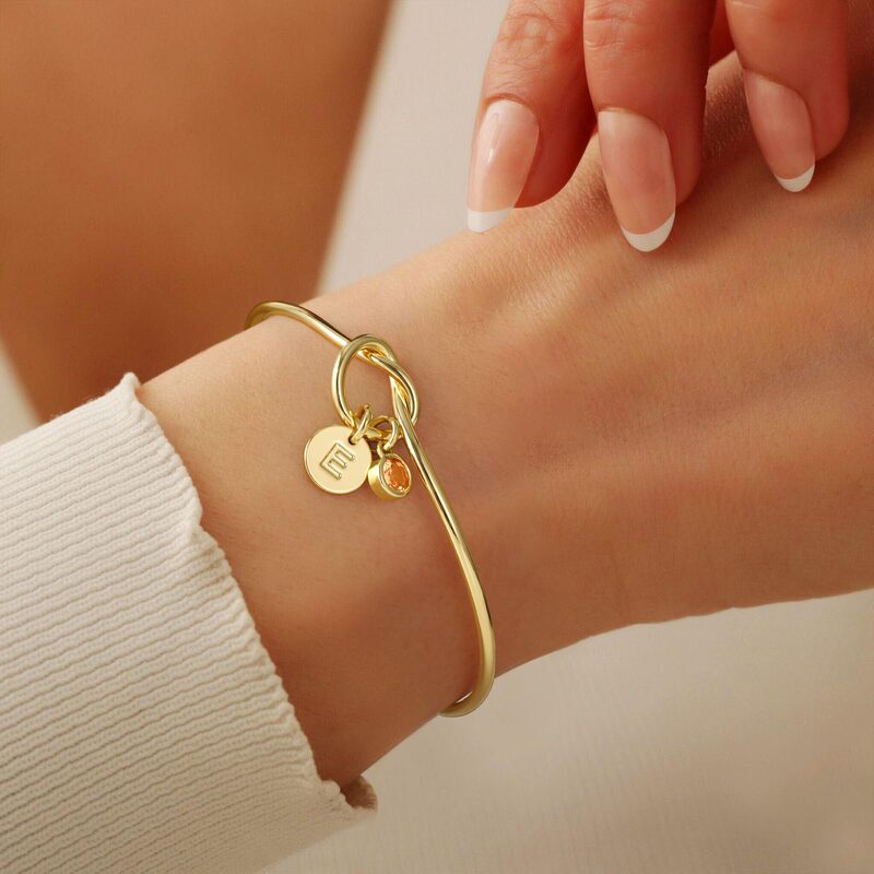 Amazon Cross-Border Stainless Steel Birthday 26 Letter Stone Bracelet Initial Birthstone Bracelet Birthday Gift Jewelry for Women