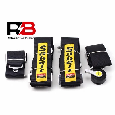 Sabelt racing seatbelt modification universal seatbelt 3inch quick-release four, five, or six-point seatbelt (Car seat belt)