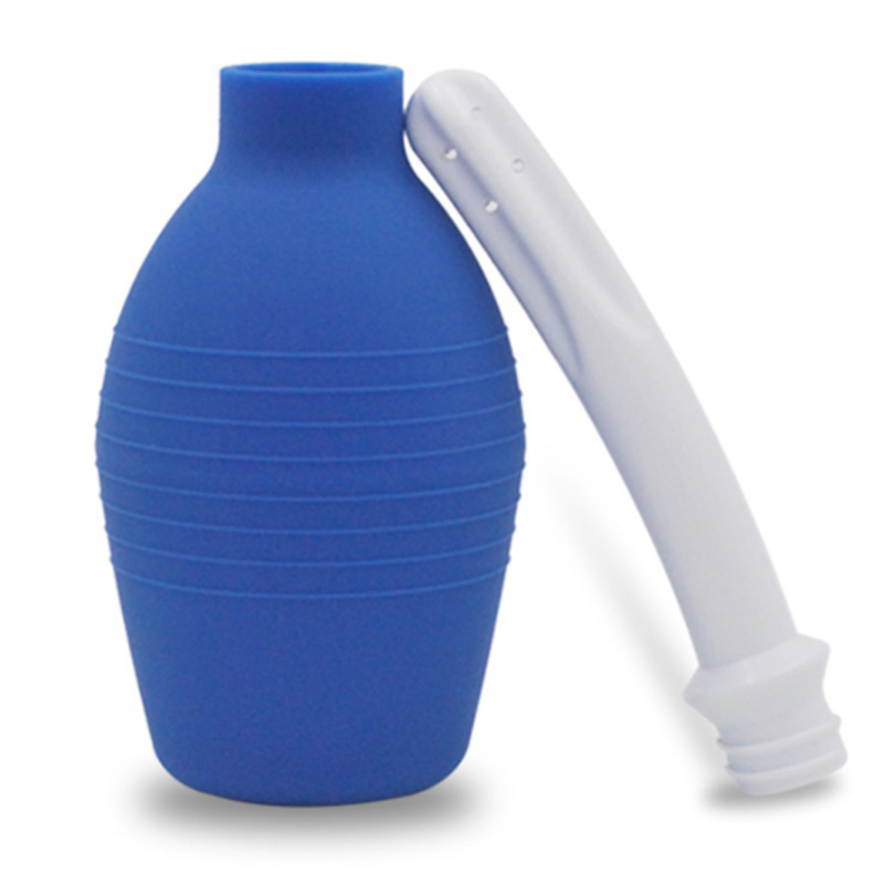 Silicone Spherical Enema and Vaginal Irrigator 310ml Black Large Capacity — detail image 11