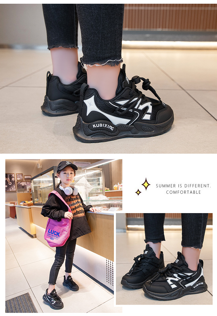 Ragazze che corrono per le studentesse delle scuole primarie e secondarie, versatili scarpe da tennis autunnali con suola morbida, versione coreana,_voghion.com