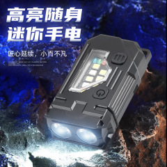 LED 懐中電灯強力な光超高輝度充電式ポータブル長寿命クリップキャップライト屋外特別な多機能 cob ワークライト