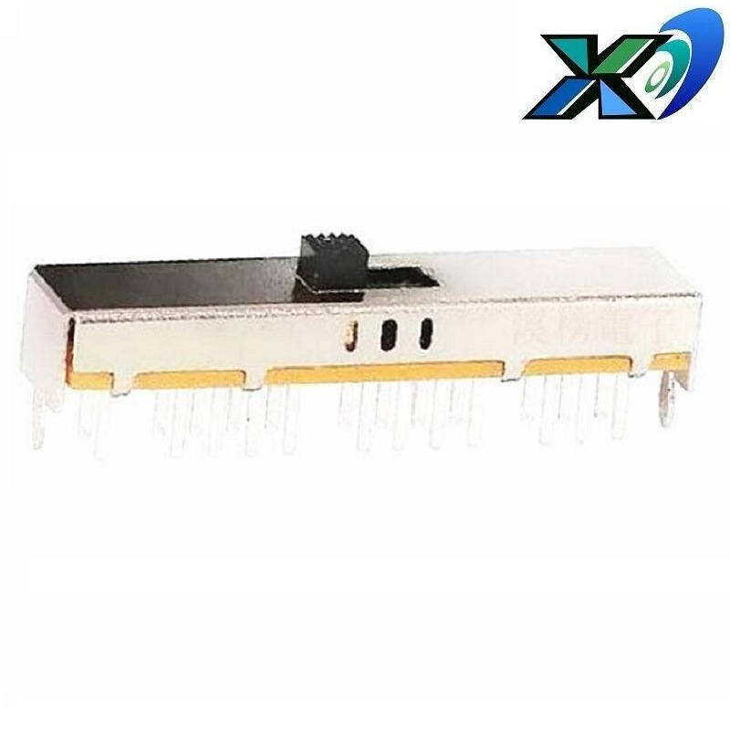 三档拨动开关六组24脚  三段滑动开关6组6P3T   三位拨动开关六路