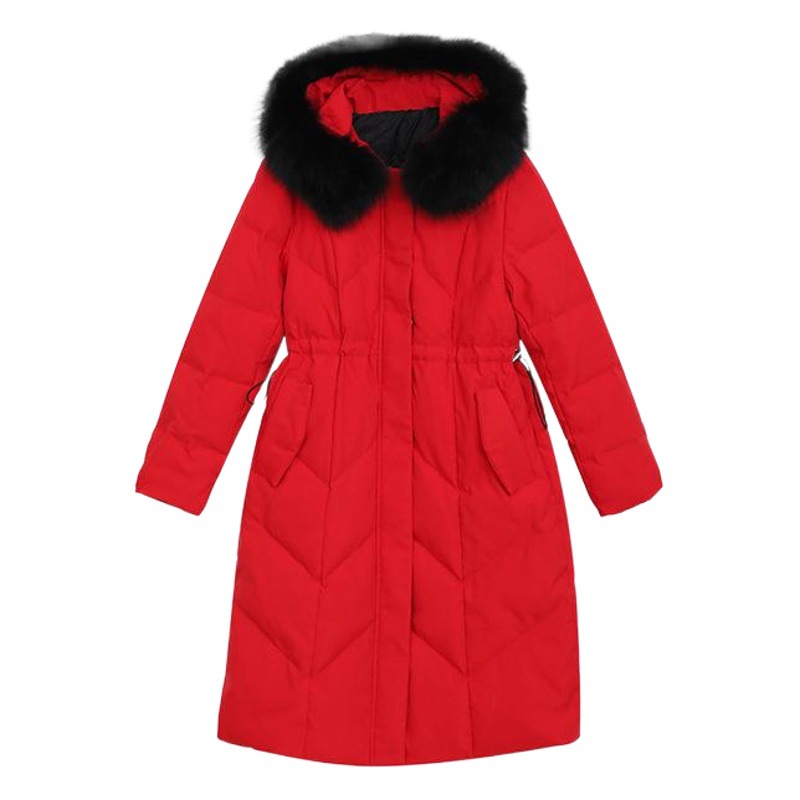 Fat mm300 kg down jacket plus fat extra-large cold-proof coat 200kg ladies long waist slim winter clothing