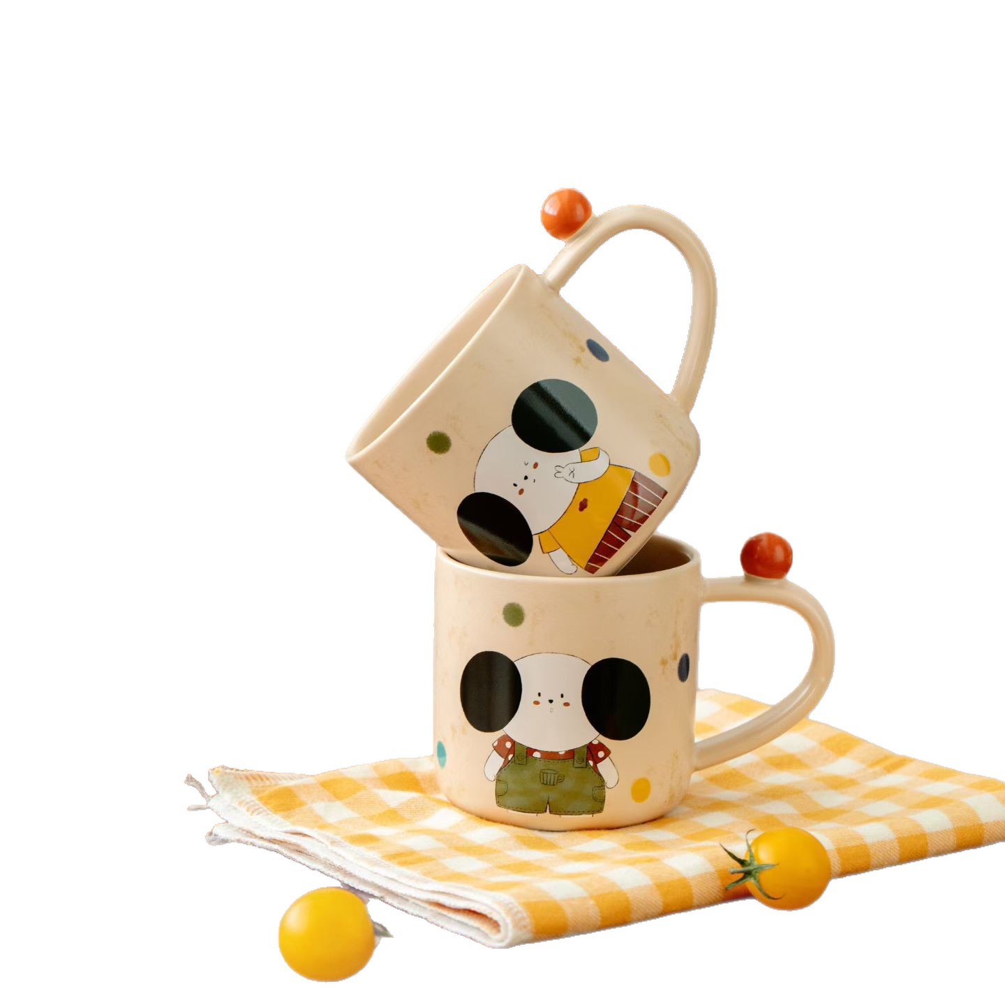 Retro orejas grandes lindos perros hervidor de agua fría conjunto de tazas de alto valor de dibujos animados tazas de regalo 1 jarro 2 tazas image 5