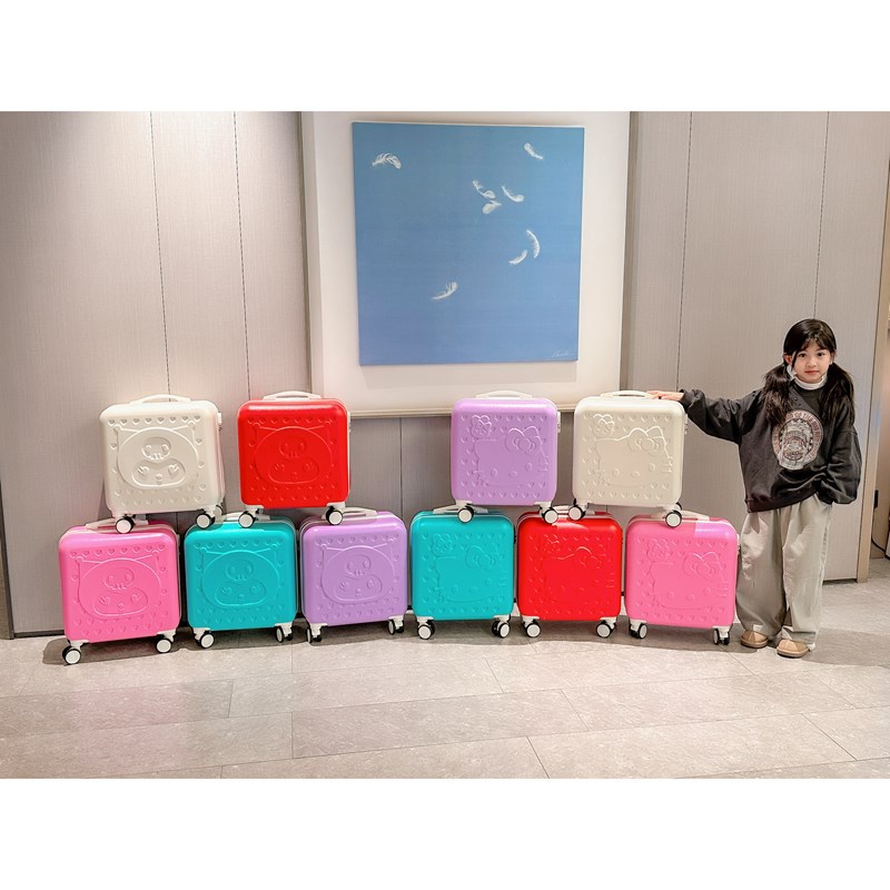 Nueva caja de registro de 20 pulgadas kt gato Kulomi caja de dibujos animados adorable Sanrio caja de viaje para niños caja de tracción