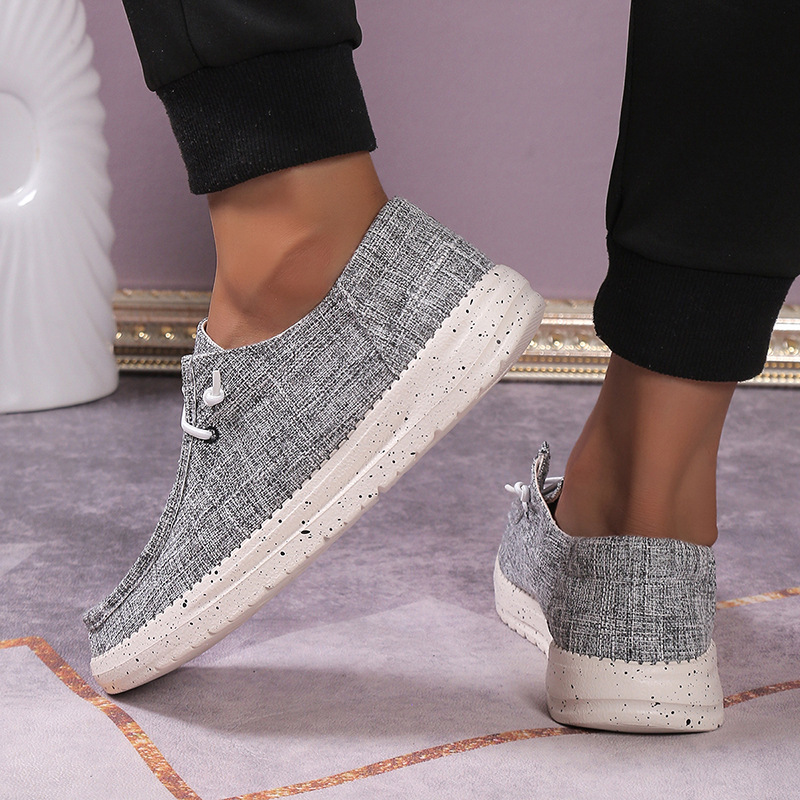 Cross-border Xiyin Best-selling Large-size Canvas Casual Shoes For Men, Canvas Men Loafers_vogvips.com