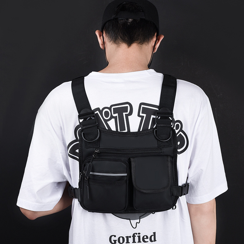 戦術的なバックパックメンズ新しいファッショントレンド軽量アウトドアベストバッグ卸売旅行レジャースポーツチェストバッグ|undefined