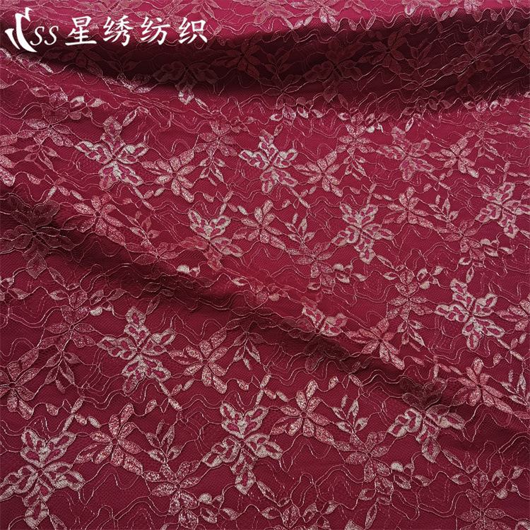 Lace two-color cloth
