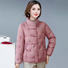 年轻妈妈冬装新中式保暖棉袄时尚洋气中老年女装大码国风棉服外套
