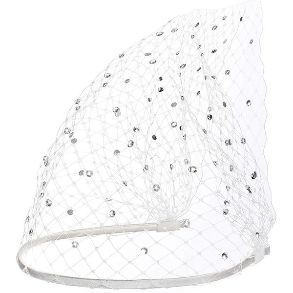White glossy headband