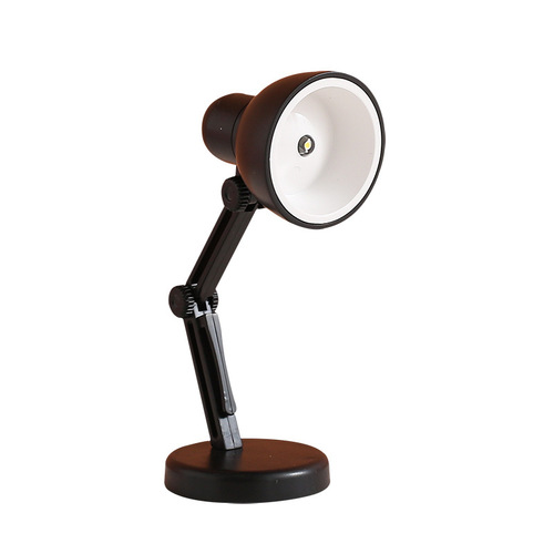Creative mini small desk lamp LED folding portable night light warm color student dormitory eye protection reading homework desk lamp
