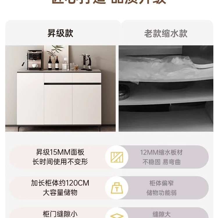茶水柜餐边柜子储物柜靠墙一体酒柜客厅墙边柜收纳柜咖啡机置物柜|undefined