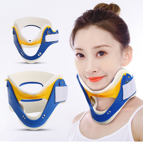 Cross-border size adjustable protection cervical spine immobilizer emergency neck brace sports protective gear four-in-one neck brace