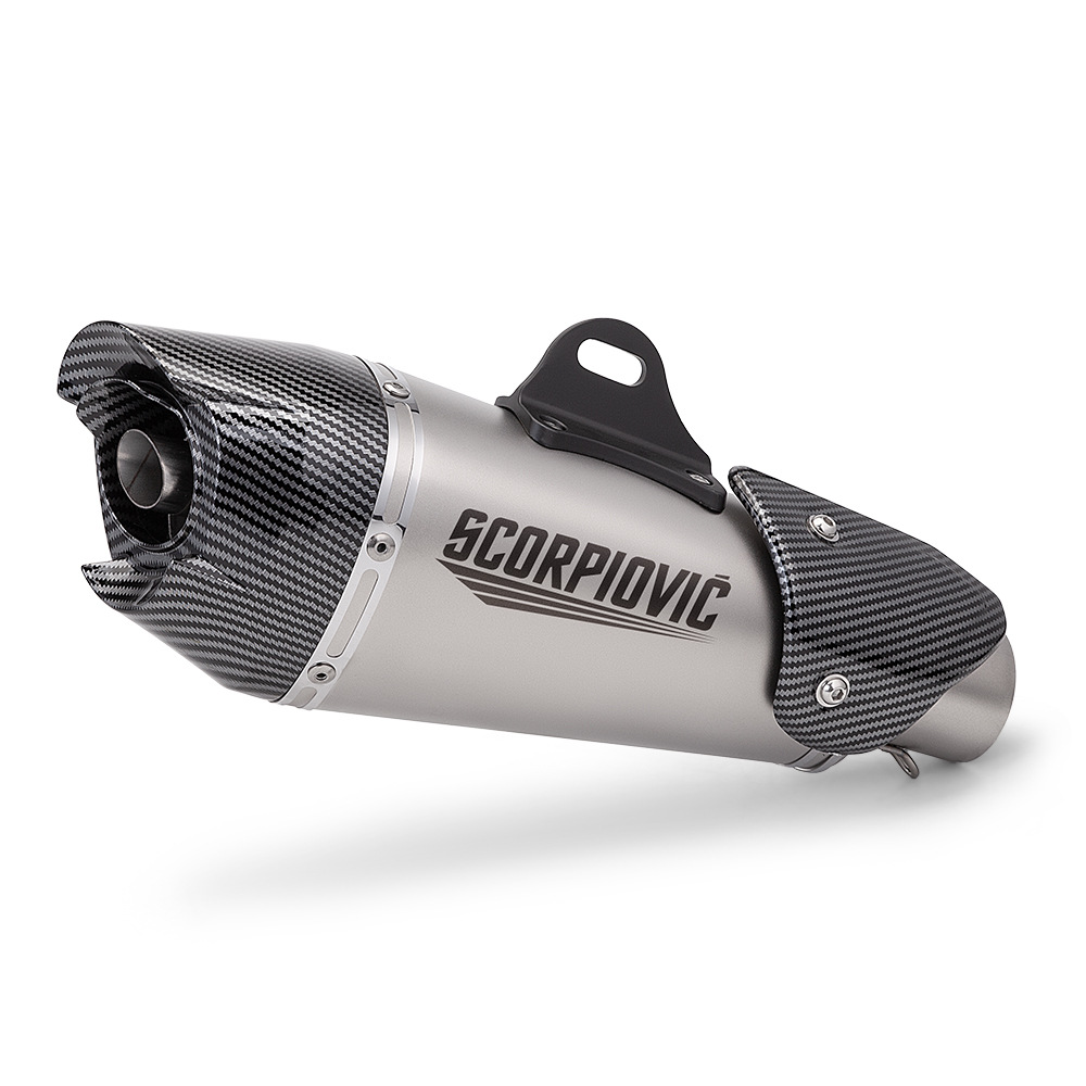AT2 Conical Hexagon Exhaust Pipe 51MM Universal G310RR NINJA400 GSX250R 921 321R