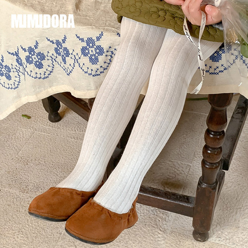 Girls' pantyhose spring and autumn children's leggings baby baby leggings solid color girls' stockings for children and middle-aged children