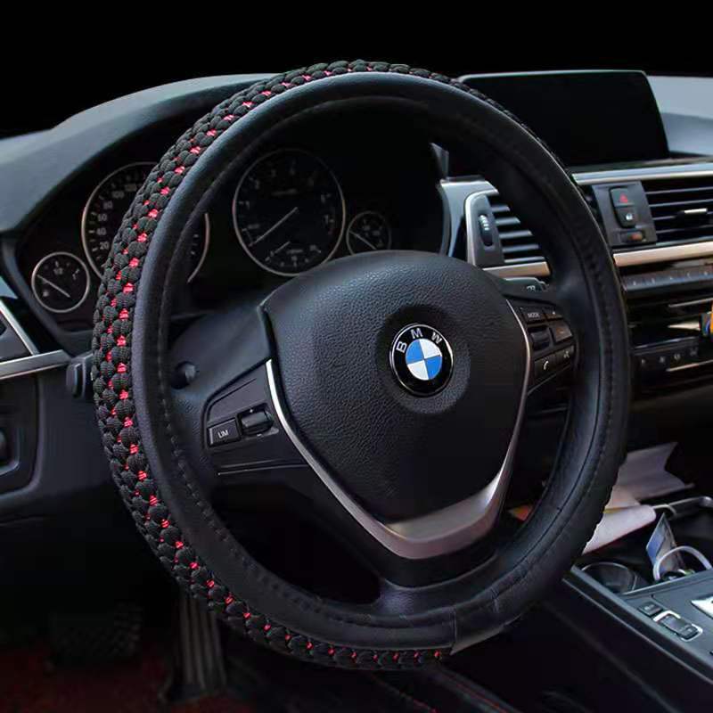 Truck Steering Wheel Cover, Summer Ice Silk Steering Wheel Cover, Universal Car Steering Wheel Cover for All Seasons, Breathable Anti-Slip Handle Cover