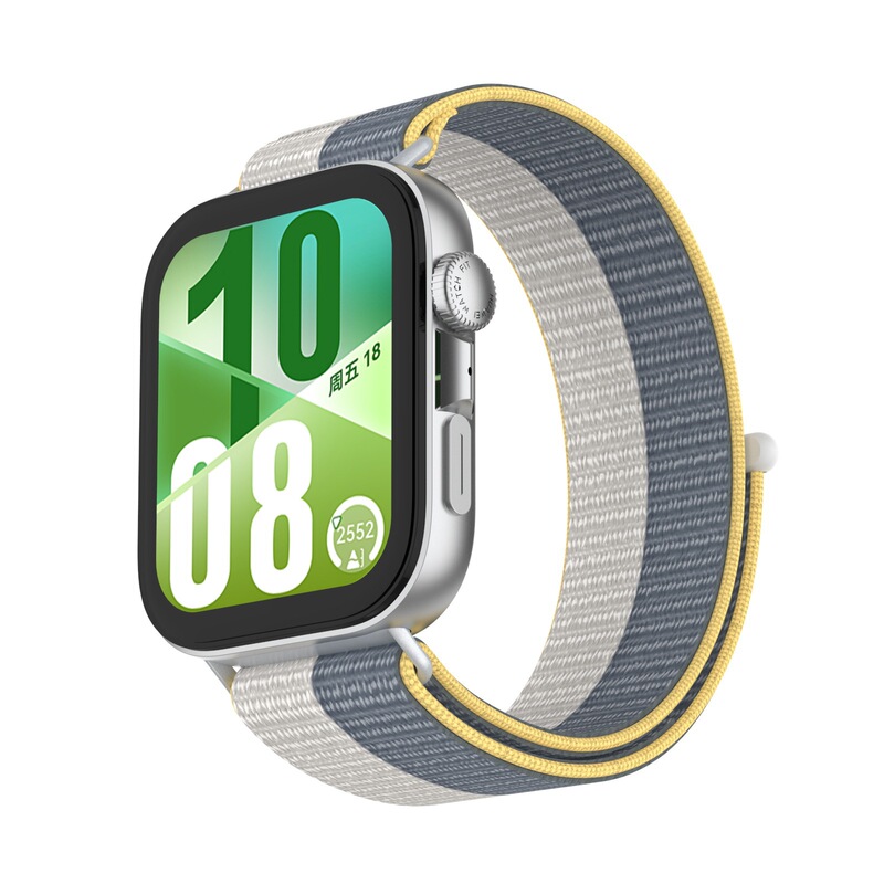 Huawei fit4pro 時計ストラップ HUAWEI fit4/3 メタルヘッド一体型ナイロンループストラップに適しています。|undefined
