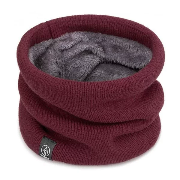 Winter Cycling Neck Warmer, Knitted Woolen Neck Gaiter, Fleece-Lined, Unisex, Warm, Anti-Pilling