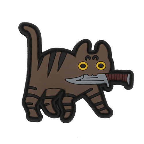What bad intentions can a cross-border little kitten have? Magic tape PVC patch arm badge cat morale badge