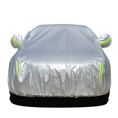 Car clothing: heat-insulating, thickened, UV-resistant, full - 2s-small-hatchback-mosaic-silver