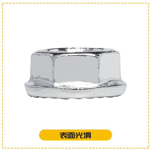 Carbon steel white zinc plated flange hexagonal nut flange surface anti-slip nut flat flange iron nut M3M5/M6/M8