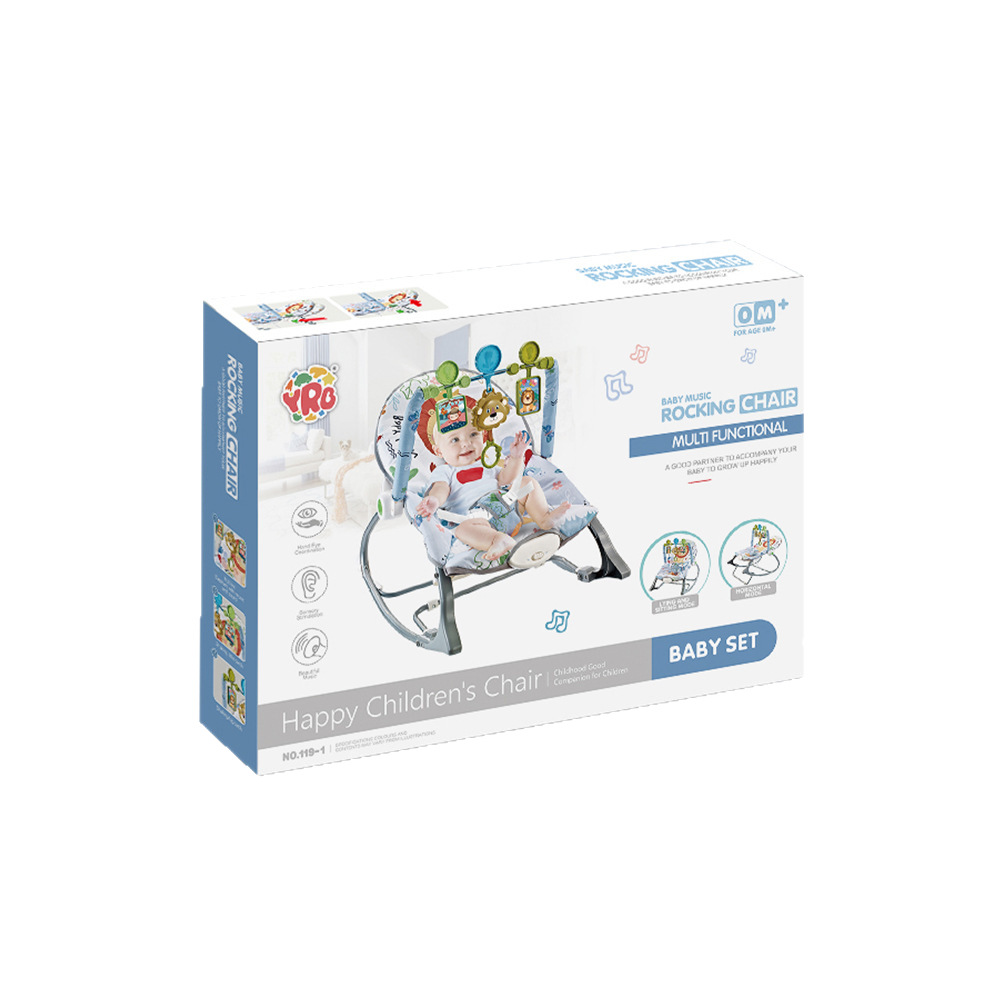 Transfronterizos bebés acostados para dormir artefactos de mecedora para dormir silla de bebé con vibración de música