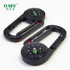 Oste T27-1W Multifunctional keychain \ climbing buckle climbing hook \ thermometer compass