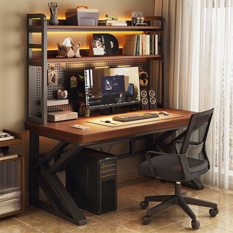 Computer Desk Desktop Perforated Board Desk Bookshelf Integrated Table Home Desk Student Study Table E-Sports Table