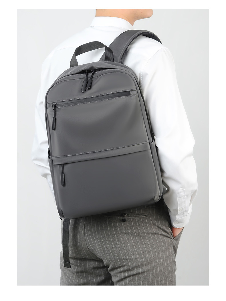 Customized New Men's Large-capacity Commuter Backpack, Versatile 14inch Unisex Logo School Bag For Middle High School,_desvips.com