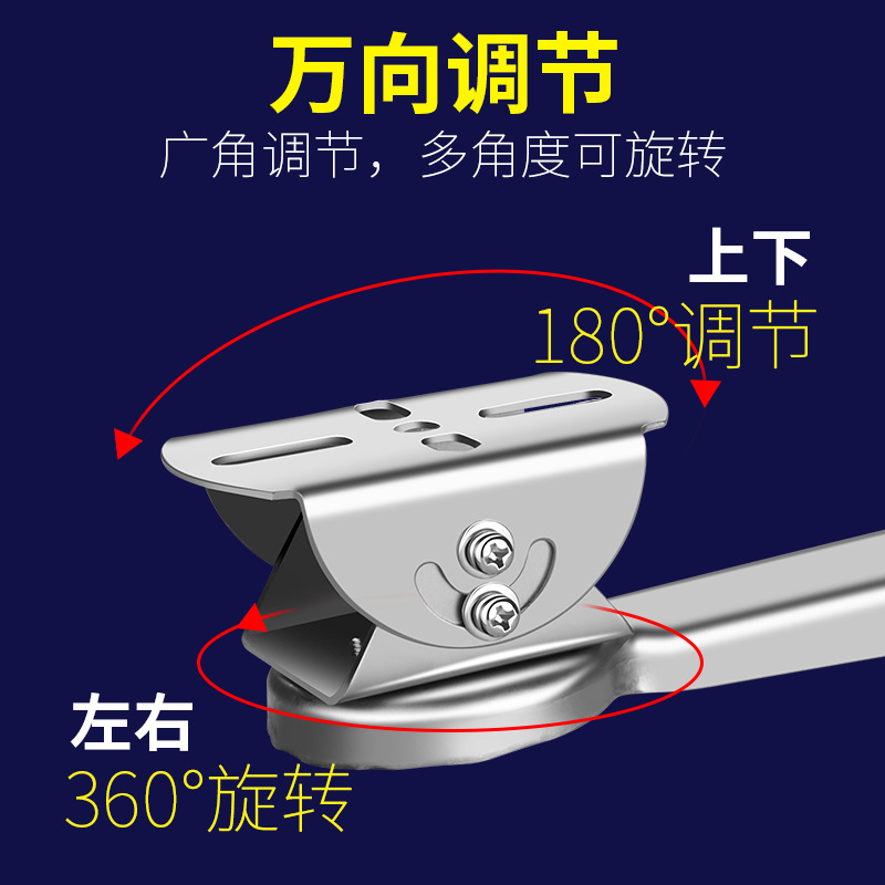 304ステンレス鋼監視カメラブラケット、万能ダックビル壁掛け、コーナーポール、フープ、屋外360度回転