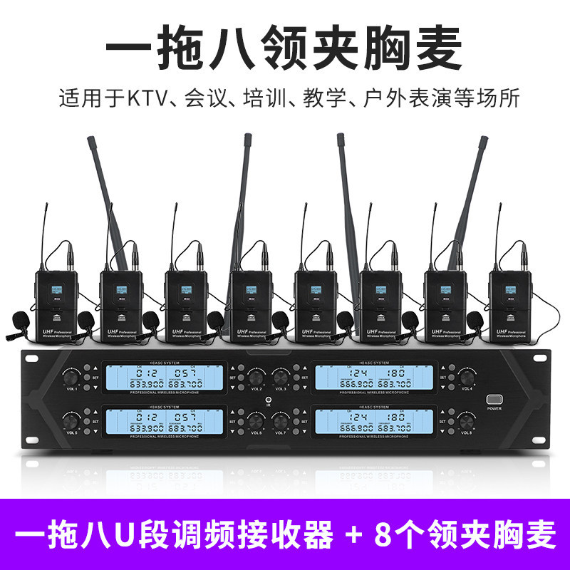 Micrófono inalámbrico TMD/Tengmandi de doble canal FM U-band Bluetooth para cantar, conferencias, KTV, verdadera diversidad