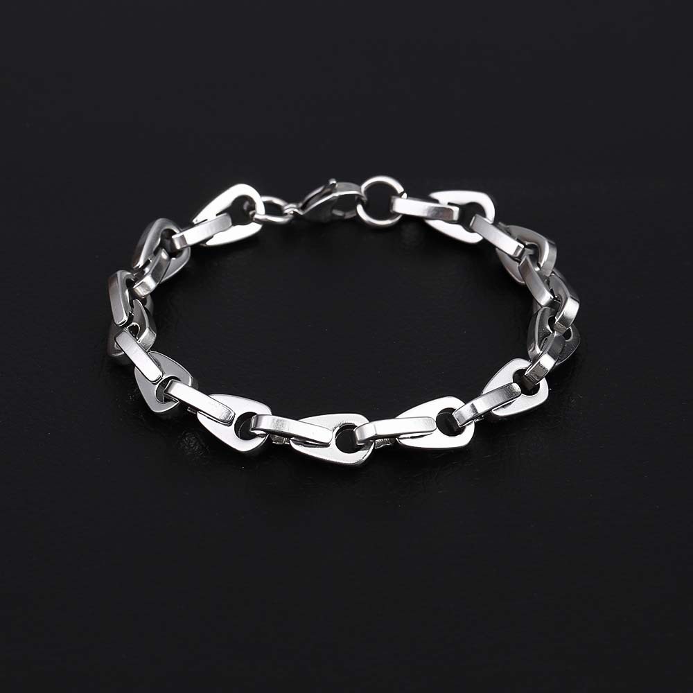 Bracciale cuban a maglia personalizzato in acciaio inossidabile_voghion.com