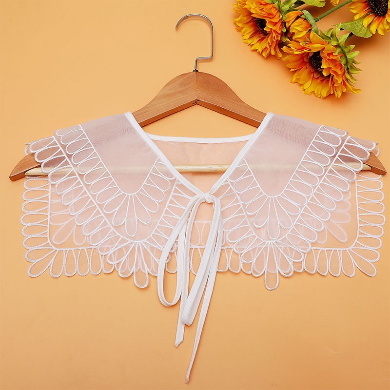 Nuevo ergena bordado por computadora bordado muñeca collar flor collar transfronterizo productos exclusivos para decoración DIY